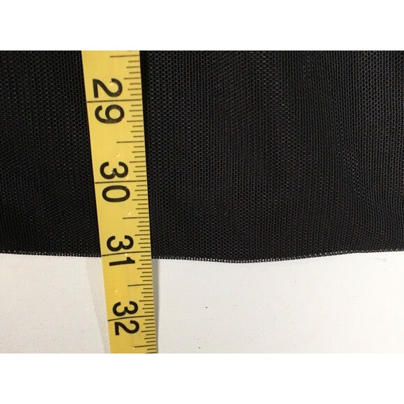 Calvin Klein Womens Large Black Poly Mesh Beaded Line Open Front Coat Cardigan - Picture 8 of 13